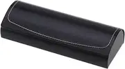 [WESIEVYA] Handmade Hard Shell Eyeglass Case Vintage Pattern PU Leather Glasses Holder for Frames Durable Protective Case with