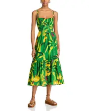 Farm Rio Banana Aquarela Midi Dress