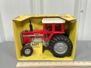 Massey Ferguson MF 1155 Tractor w Cab ERTL 1:16 Beautiful Box!!! Gray Rims