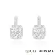 【AURORA 歐羅拉】GIA 100分 D color 天然鑽石 PT950鉑金 耳環 耳釘 美好盛典