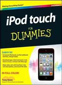 在飛比找三民網路書店優惠-IPOD TOUCH FOR DUMMIES, 3RD ED