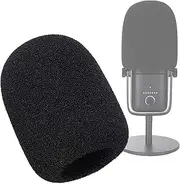 YOUSHARES Artificial Fur Wind Screen Pop Filter Reduce noise and improve sound quality Compatible with Elgato Wave 3 Microphone