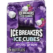 ICE BREAKERS ICE CUBES ARCTIC GRAPE Sugar Free Chewing Gum, Made with Xylitol,