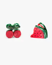 Multi Colour 2 Pack Small Fruit Claw Clip