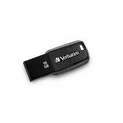 Verbatim 16GB Ergo USB Flash Drive - Black (70875)