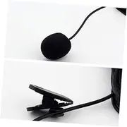 Vaguelly 15000hz Mini Recording Mic Lapel Clip Microphone for Teaching Laptop Use Small Compact Design