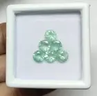 Natural Emerald Loose 6 mm Round - Bright Green Emerald Cut- Calibrated Emerald