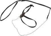 INOOMP Reptile Lead Leash for Turtle Training Faux Leather Comfortable Pet Harness Easy to Use Ring for Size Pet Carrier Accessory
