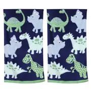 2x Onkaparinga Kids 60x120cm Beach/Pool Towel Absorbent Cotton Patterned Dinos
