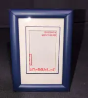 Navy Metal 2" x 3" Small Frame Perfect For Needlework