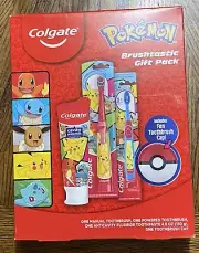 1 Pokémon Electric & 1 Pokemon Manual Toothbrush +Paste + Pokéball Pokeball Cap