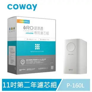 【Coway】RO逆滲透11吋專用全套濾芯組第一年+第二年份(適用P-160L淨水器)
