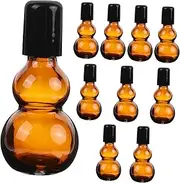 VICASKY 10Pcs Glass Bottles Refillable Essential Oil Containers Leakproof Perfume Applicators Versatile Travel Friendly Empty Bottles for Skincare and Makeup