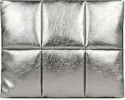 Comfyable Puffy Laptop Sleeve 13 Inch 14 Inch, Puffer Laptop Carrying Case, Pillow Case Compatible with MacBook Air M4 2025 M3 M2 M1, MacBook Pro M4 Pro/Max, Silver
