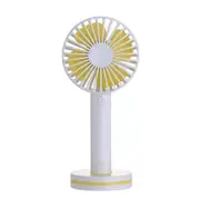 Macaron Mute Handheld Fan 3 Speed Usb Charging(White)