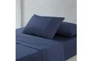 Jason 1500TC Cotton Rich Wrinkle Resistant Fitted Sheet Set Blue