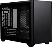 Cooler Master MasterBox NR200P Mini ITX Computer Case - Tempered Glass Side Panel, Vertical GPU Display, Tool-Free 360 Degree Accessibility - Black