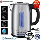 Russell Hobbs Kettle Quiet Quality Pro Stainless Steel Electric Silent Boil LED