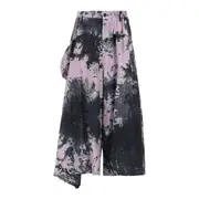 [Y's] Twill Threne Dye Right Drape Pants