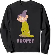 [Disney] Snow White Dopey Hashtag Portrait Sweatshirt