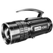 Zoomable Usb Rechargeable Fishing Uv Flashlight Long Thrower Xenon Light
