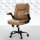 Massage Office Chair Leather Mid Back Espresso Ergonomic Comfort Adjustabl 2P-EP