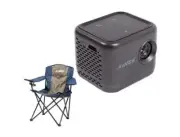 Kings Portable Rechargeable Mini Projector HDMI + Essential Camping Chair