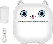 Mini Thermal Printer - Mini Printer Sticker - Inkless Portable Label Maker Machine for Pictures Photos Journals Notes Study Graphics Anatomical Diagrams