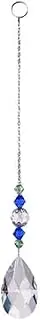 Crystal Round Sun Catchers，Prisms Suncatchers for Windows Geometric for Hanging Glass Rainbow Suncatcher Glass Crystal Suncatcher Pendant Feng Shui Wedding Home Window Ornament (net)