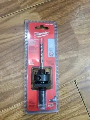 NEW - Milwaukee 7/16 in. Quick Change Large Hole Saw Arbor W/ Pilot Drill Bit