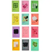 HOLIKA HOLIKA - Pure Essence Mask Sheet Bundle Set - 12 Types Avocado