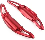 Car Steering Wheel Shift Paddles for Camry 2018 2019 2020 Car Shift Shifter Paddle Steering Wheel Direct Shift Modified Paddle Cover Sticker Aluminum Pair HTEOPOEKFR(Red)