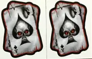 2-PACK RAT ROD HOT ROD VINTAGE RACING MOTORCYCLE RAT FINK ACE OF SPADE