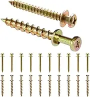 laffeya Double-Headed Bear Claw Picture Hanging Screw, 4 in 1 Screw Hook, Work in Drywall and Wood Studs (Mix Size, 40)
