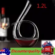 Wine Decanter Crystal Glass Wine Carafe Hand-Blown Red Wine Decanter 1200ml