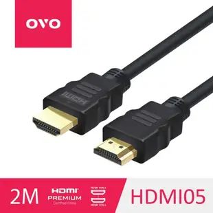 OVO HDMI 2M線 真4K認證 全新沒用過 Premium認證