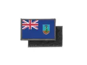 Flag patch printed badge country montserrat