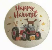 Happy Harvest Melamine Tidbit Dessert Appetizer Plates 6" Set of 4 Thanksgiving