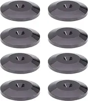 Bluecell Pack of 8 Black 24K Nickel Plated Speaker Spikes Pads Mats 5x25mm Isolation Stand Foot Cone Base