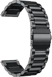 [ALMVIS] Solid Stainless Steel Watch Band 3050 3051 3080 3150 8800 23MM Band Width Watch Fit for Luminox(Black,22mm)