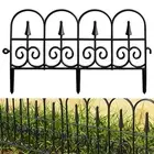 Decorative Garden Fence Insert 6 Pack Rustproof Plastic Garden Picket Fenc 3 VA