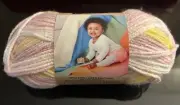 Big Twist Baby RING AROUND THE ROSEY Yarn - Purple, pink, white , yellow - NEW