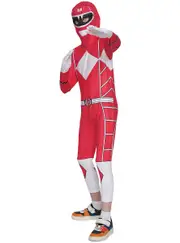 Mighty Red Boys Morphing Ranger Costume Jumpsuit