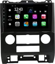 9in Car GPS Navigation, Touch Screen Stereo 2G RAM 32G ROM WiFi USB Car GPS Navigator System, 8 Core Processor Steering Wheel Control Replacement for Escape 2007‑2012