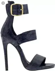 Steve Madden Women's Mysterii Shoes Blue Snake Size 8