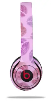 Skin Wrap for Beats Solo Wireless 2 3 4 Pink Lips SKIN ONLY