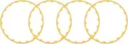 Wheel 4PCS Wheel Scratch Iversal Fit Replacement for 2017 to 2023 18in (Yellow)