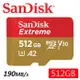 SanDisk 512GB 190MB/s Extreme microSDXC U3 V30 A2 記憶卡