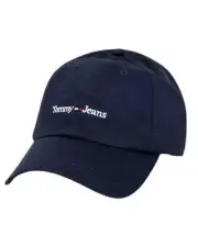 Hat Tommy Hilfiger Baseball Cap Unisex Cotton Blue