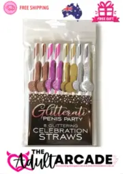 Glitterati-Celebration Penis Straws-12cm Cocktail